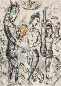 Marc Chagall (Belarusian/French, 1887–1985) — Le Pierrot , 1968