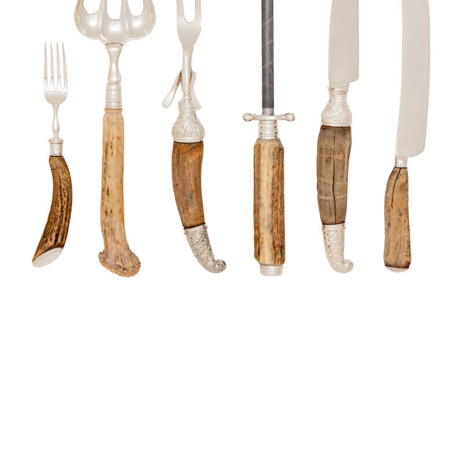A Group of Horn Mounted Serving Articles