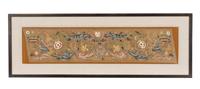 A Pair of Italian Silk Petit Point and Embroidery Panels