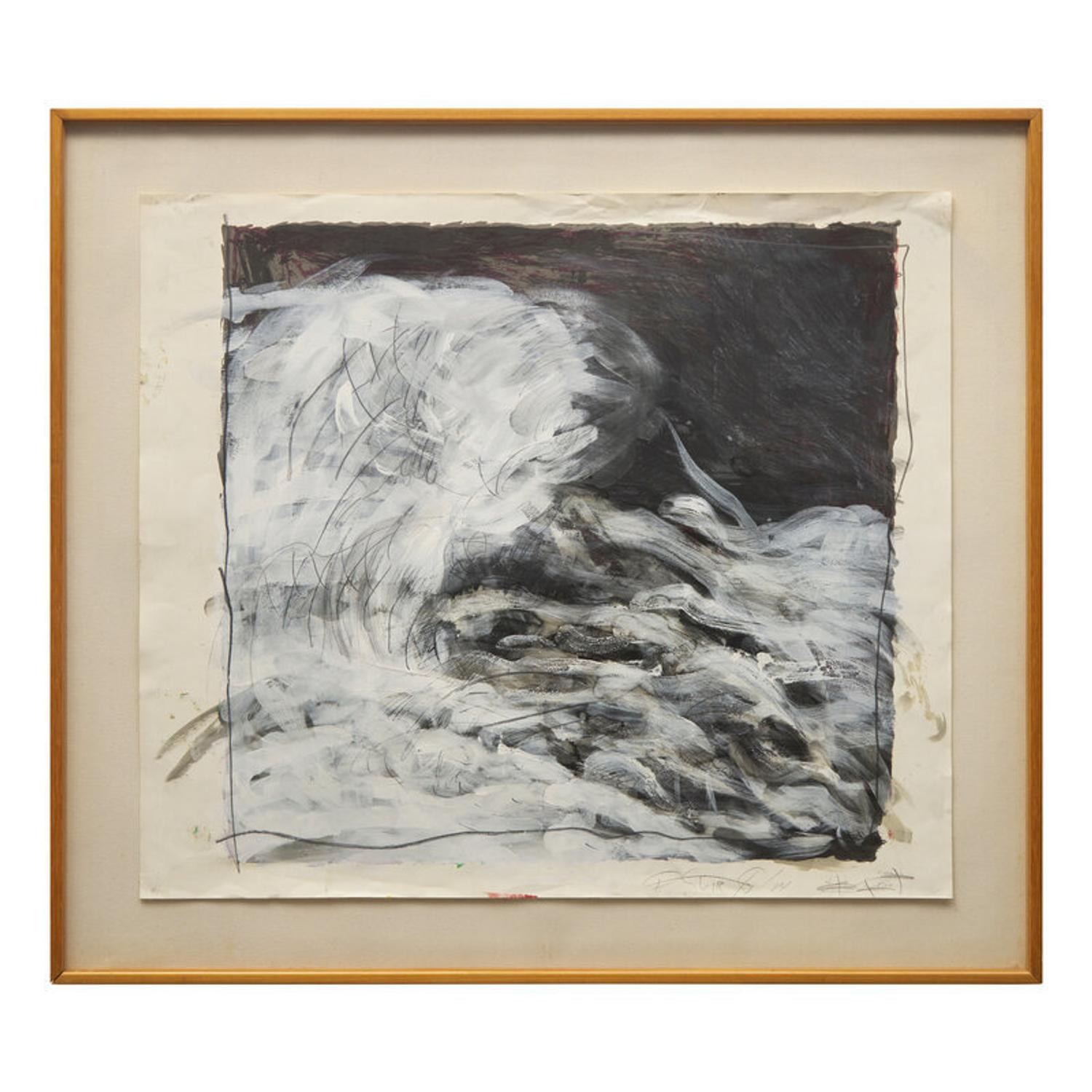 Pat Steir (American, b. 1940) — Wave Drawing B , 1983-84