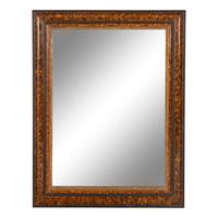 A Dutch Style Grain-Painted, Parcel Gilt and Ripple-Molded Mirror