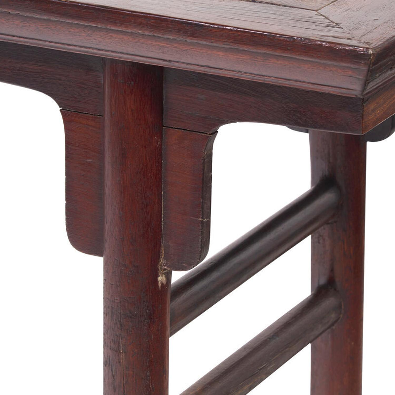 A Chinese Tielimu Recessed-Leg Altar Table, Pingtou'an, Qing Dynasty 清 鐵力木平頭案