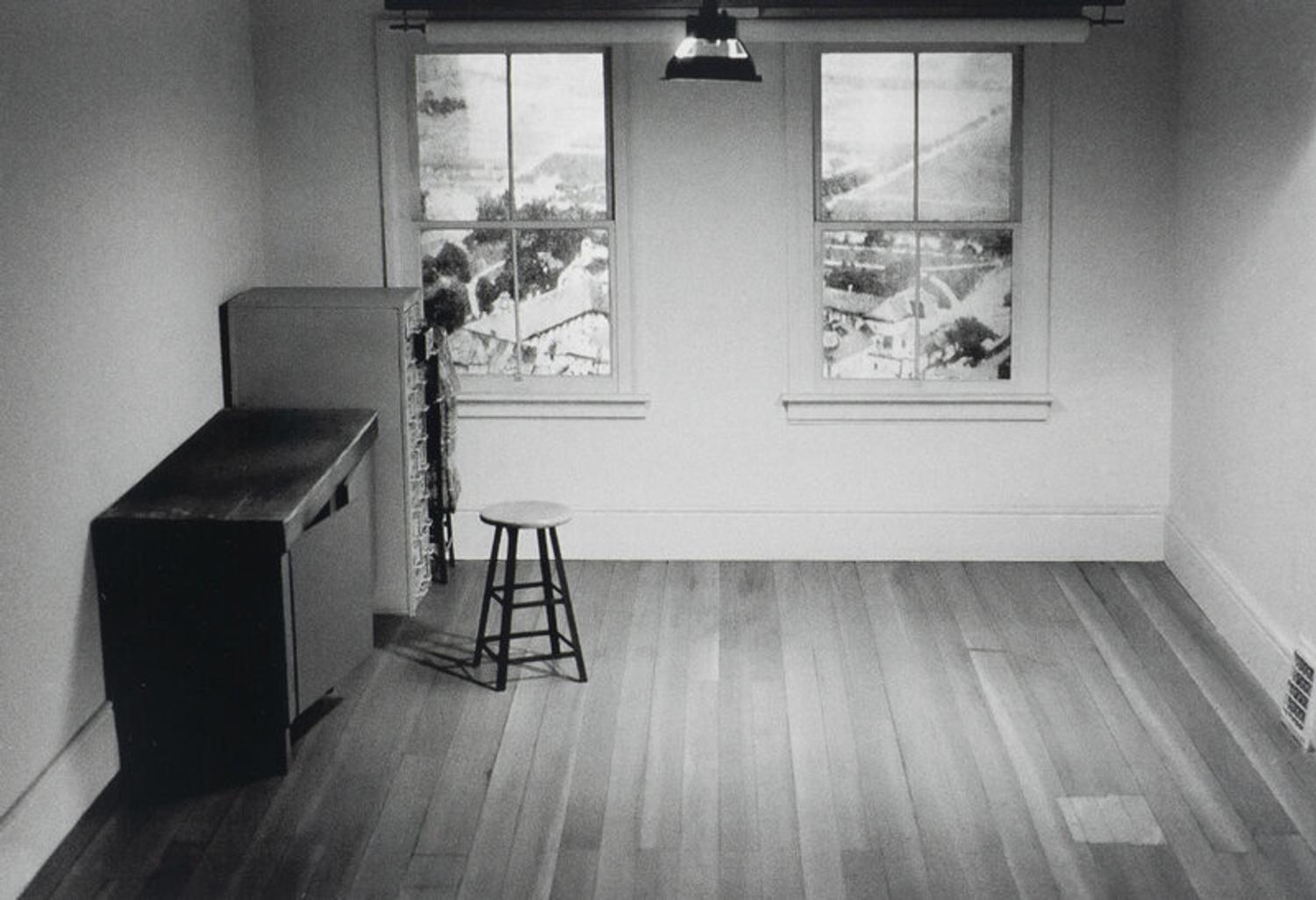 John Massey (Canadian, b. 1950) — Four works from Studio Projections, 1979 (Number 17, Car Crash; Number 22, Beauty Treatment; Number A1, Village ; and Number A3, Dust Storm); printed 2013