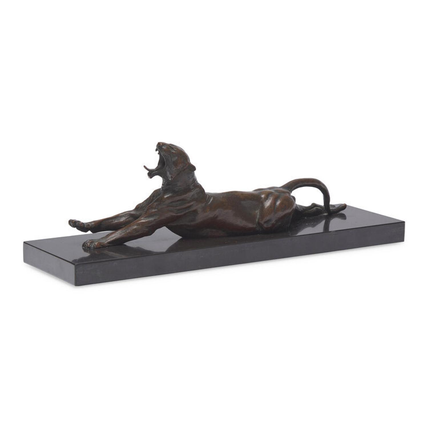 Anna Vaughn Hyatt Huntington (American, 1876-1973) — Yawning Tiger, c. 1917