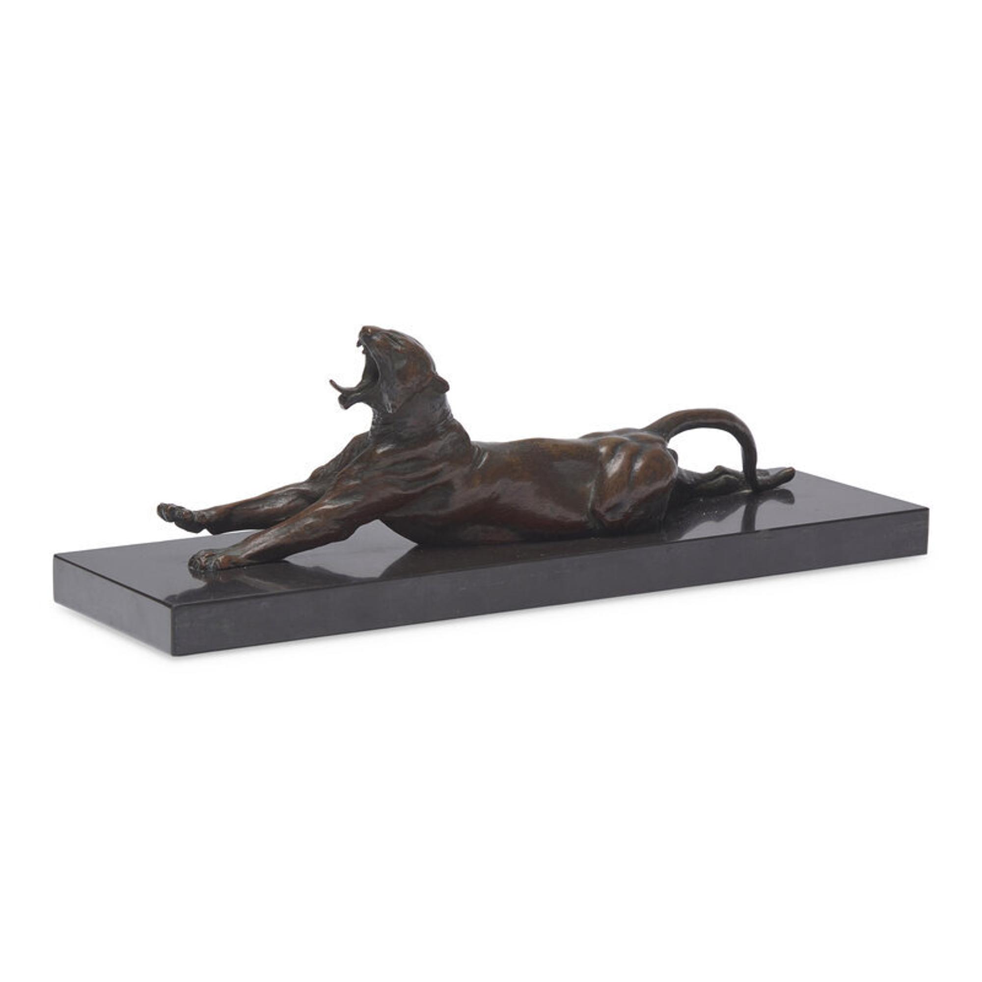 Anna Vaughn Hyatt Huntington (American, 1876-1973) — Yawning Tiger, c. 1917