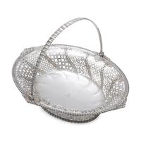 A George III Pierced and Engraved Silver Cake Basket