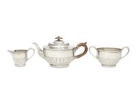 A Victorian Silver Three-Piece Tea Service