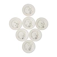 A Set of Seven Japonesque Gilt-Decorated Paris Porcelain Plates