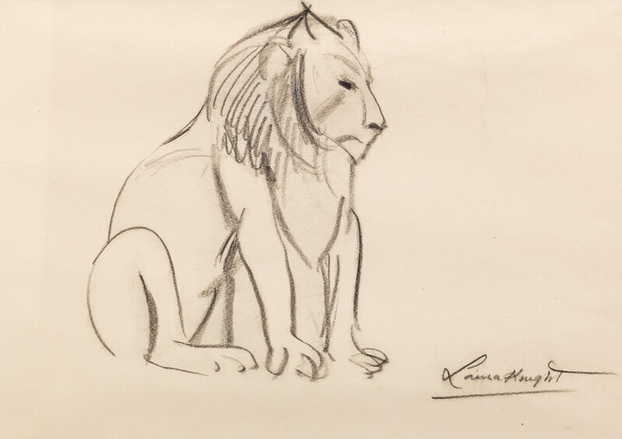 Dame Laura Knight (British, 1877-1970) — Seated Lion