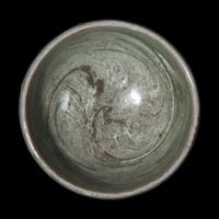 A Small Korean Marbleized Bowl, 19th Century or Earlier 十九世紀或更早 高麗青釉絞胎碗