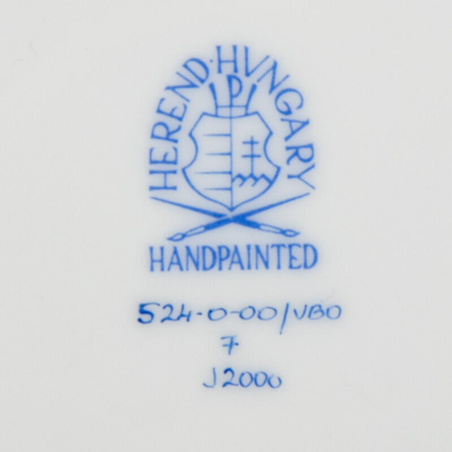 A Herend Queen Victoria Porcelain Dinner Service