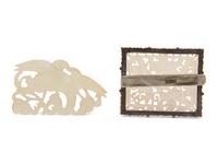 Two Chinese White Jade Plaques, Qing Dynasty 清 白玉花片兩枚