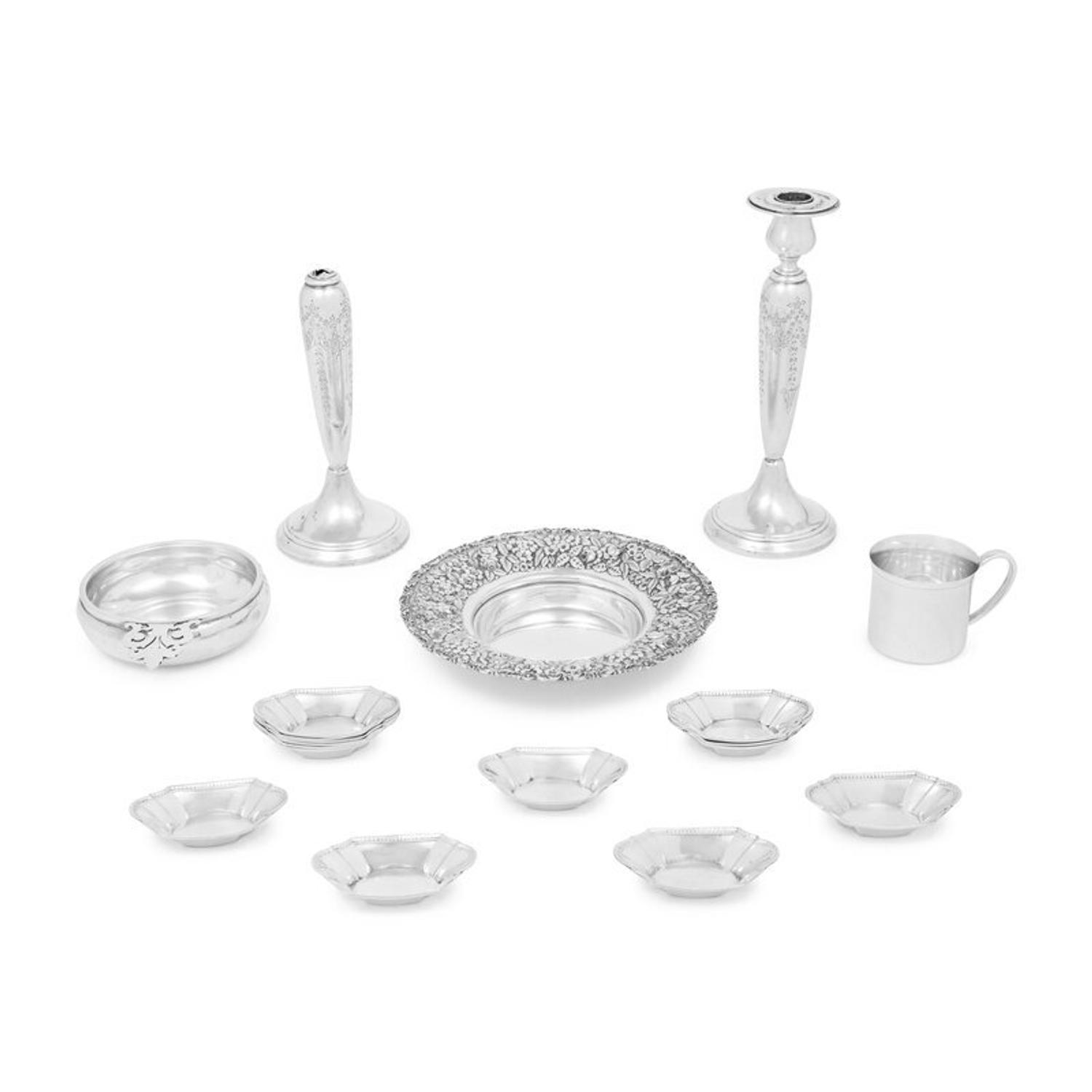 A Group of American Silver Table Articles