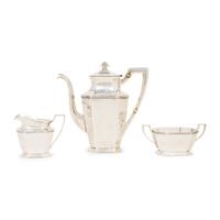 An American Silver Three-Piece Coffee Service