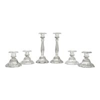 Six Italian Silver-Plate Candlesticks