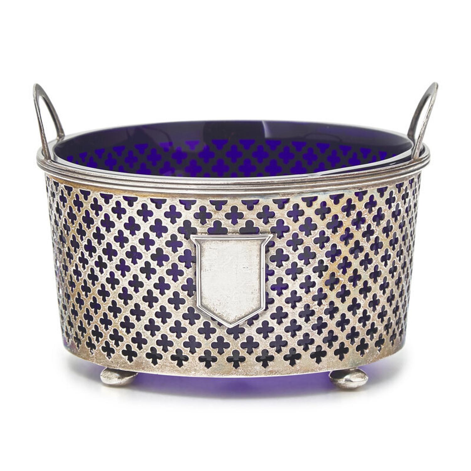 An American Pierced Silver Sugar Bowl