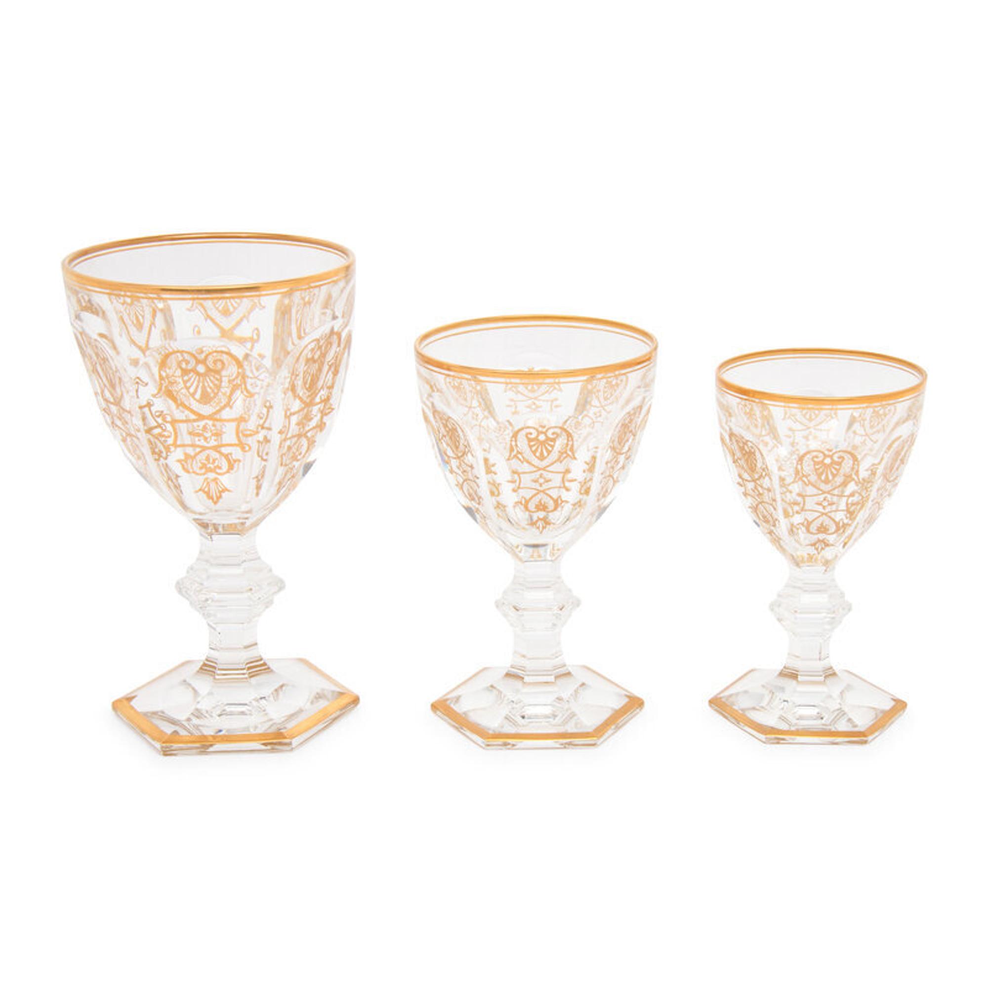 A Baccarat Empire Part Stemware Service