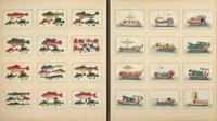 A Rare Album of 635 Chinese Export Miniature Pith Paintings, Second Half 19th Century 清晚期 外銷中國風情通草畫冊（通草畫共計635幅）