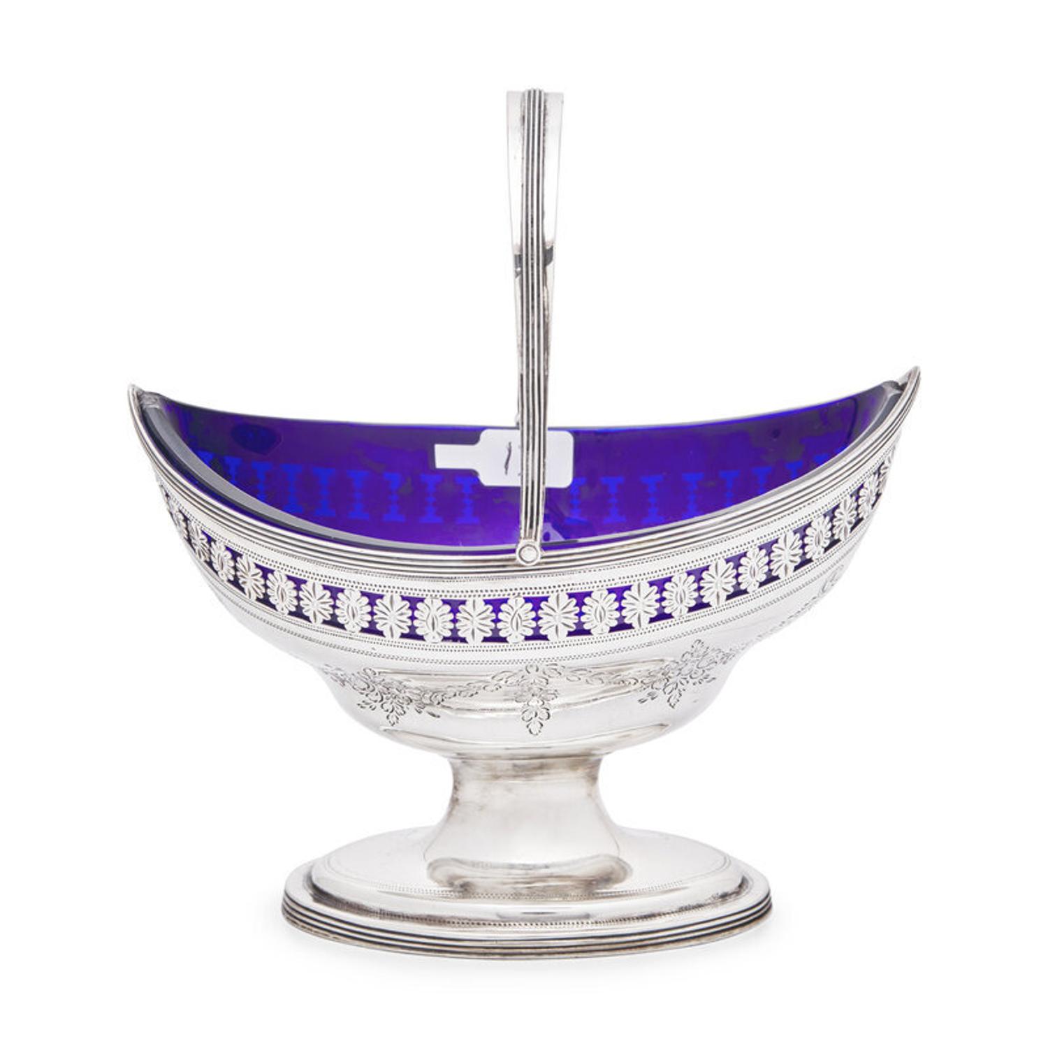 A George III Pierced Silver Sugar Basket