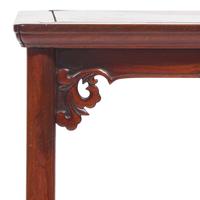 A Chinese Huanghuali and Mixed Hardwood Square Table, 18th/19th Century 清中期 紅木鑲黃花梨十字枨方桌