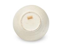 A Chinese White Glazed Molded Whiteware Jar, Possibly Fujian, Yuan to Ming Dynasty 或爲元-明 白釉模印卷草紋三系罐