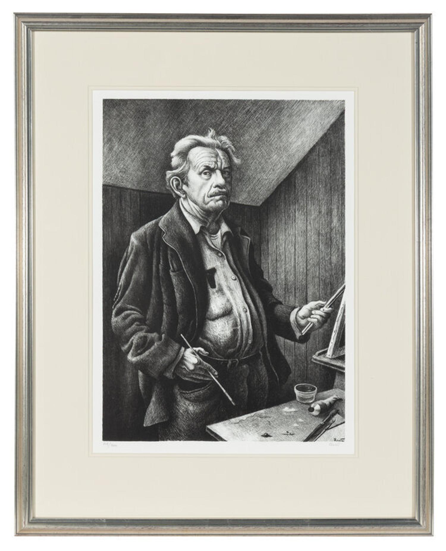 Thomas Hart Benton (American, 1889–1975) — Self-Portrait , 1972
