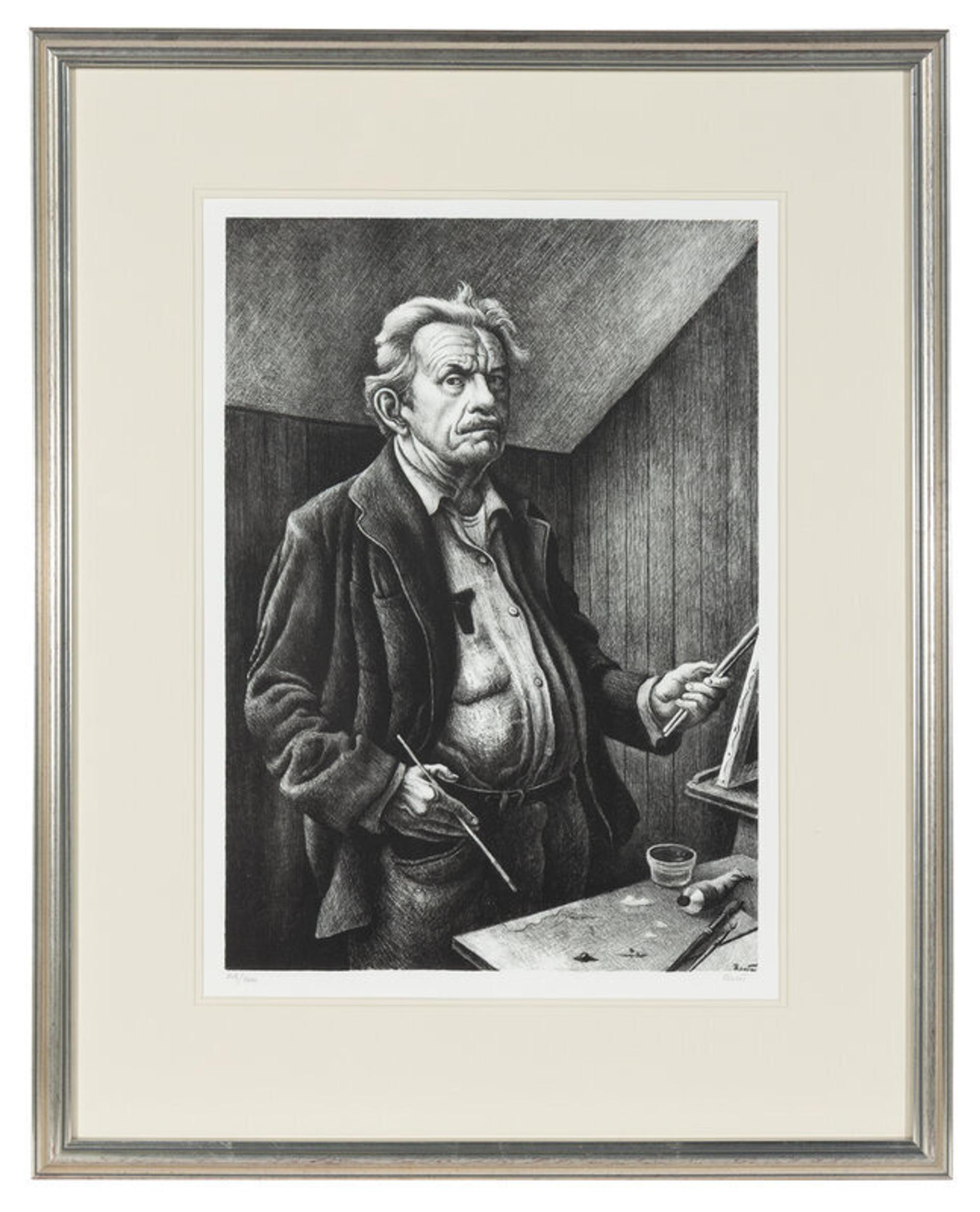 Thomas Hart Benton (American, 1889–1975) — Self-Portrait , 1972