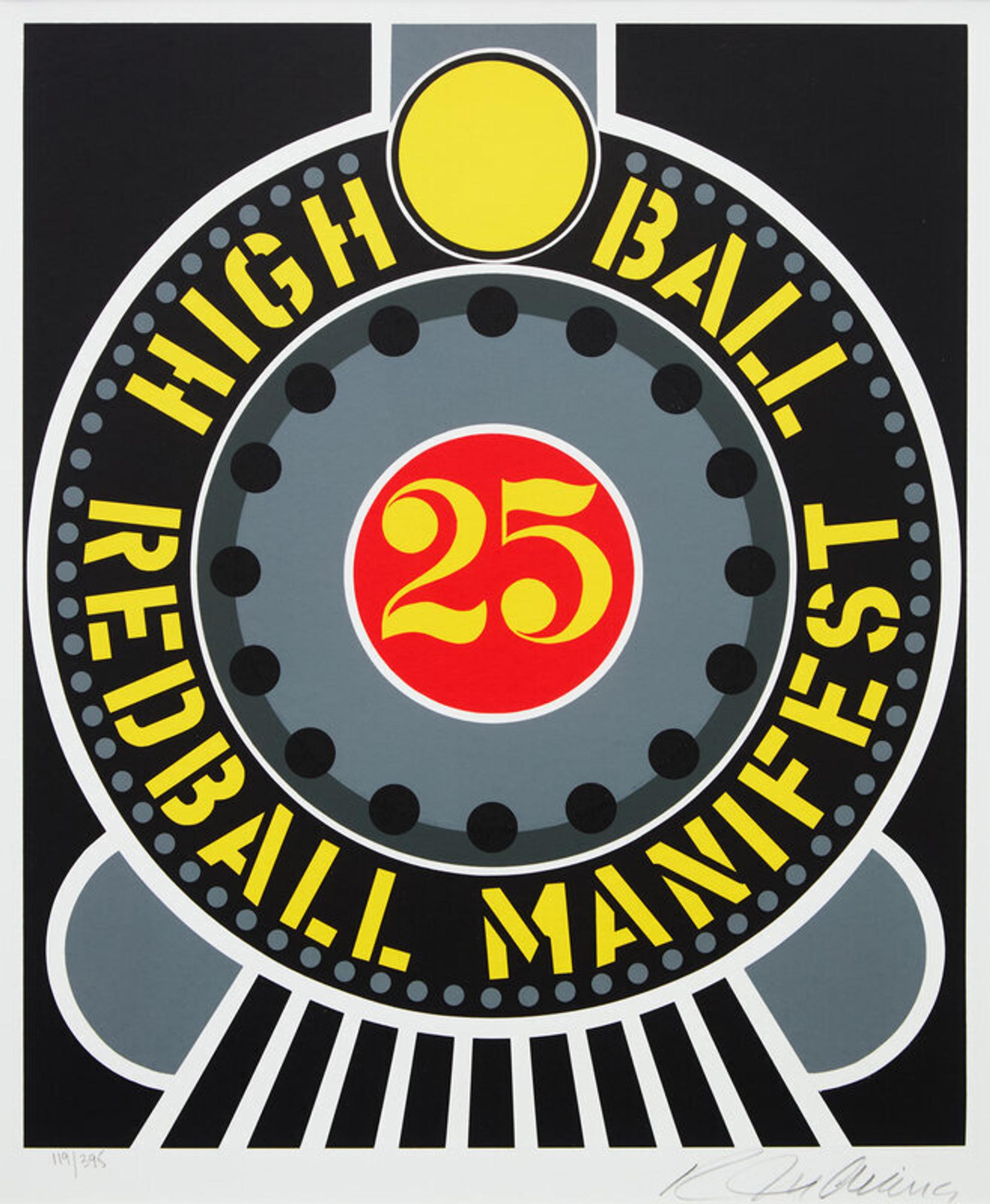 Robert Indiana (American, 1928-2018) — High Ball Redball Manifest (from The American Dream Portfolio ), 1997
