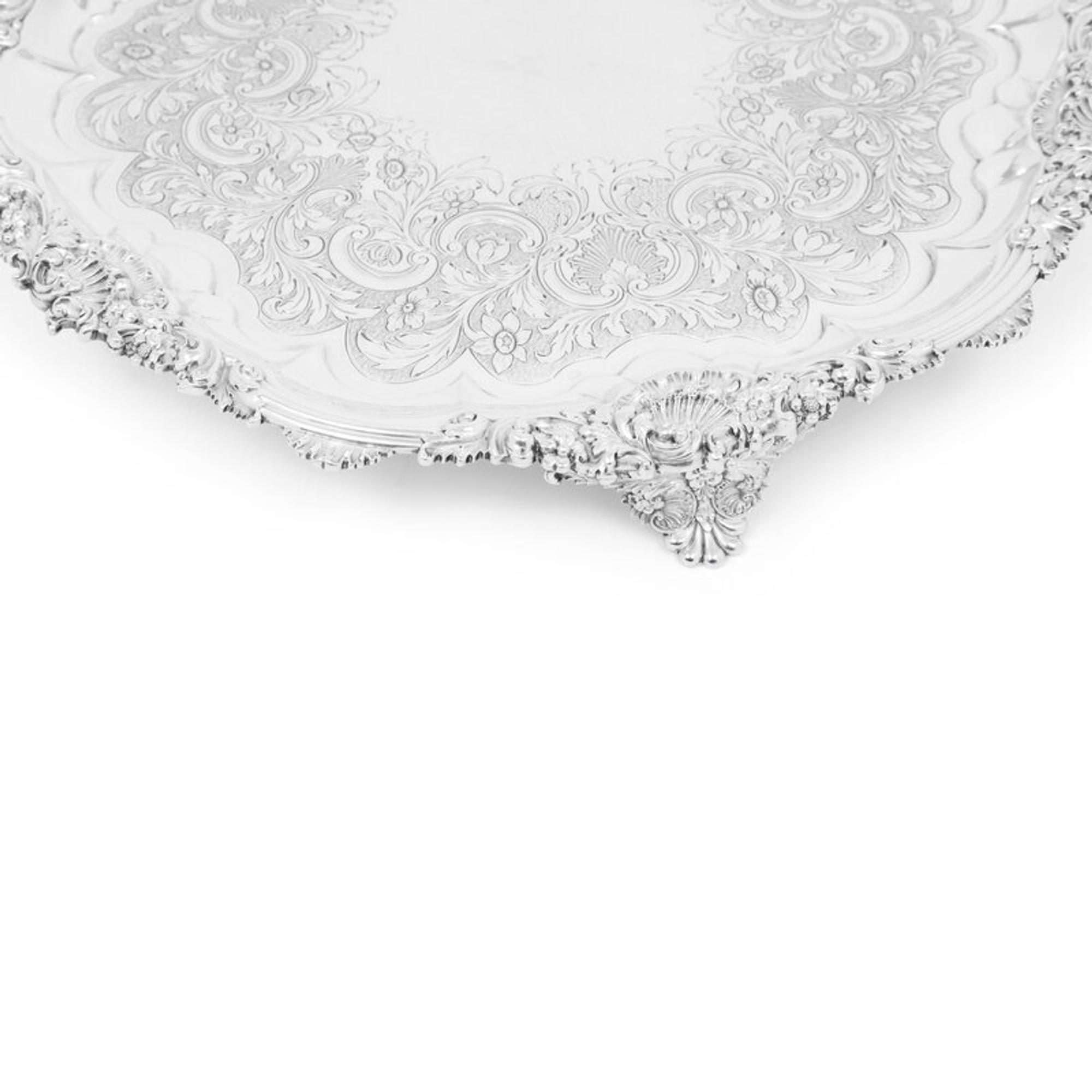 An Early Victorian Silver Salver