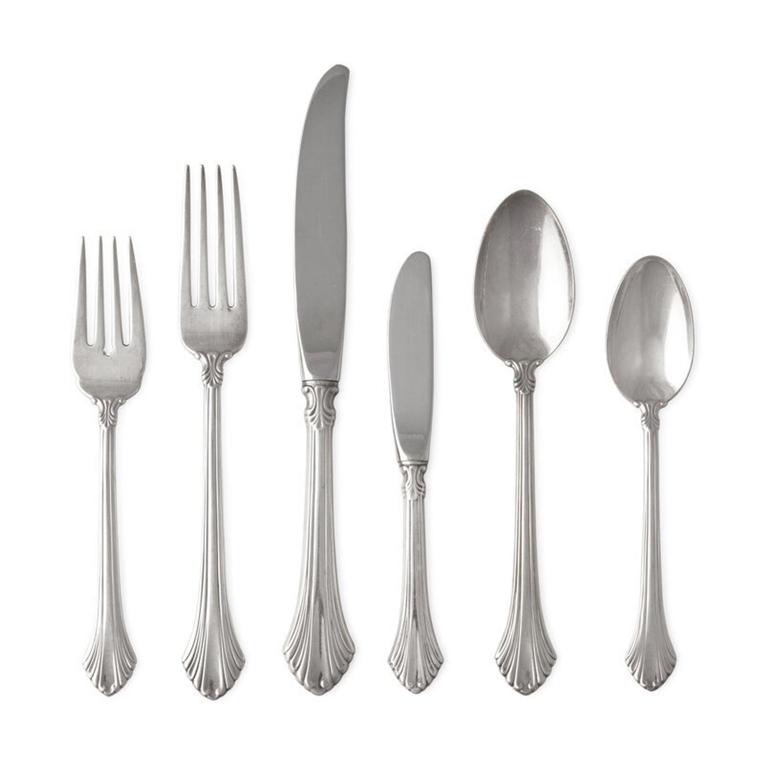An American Silver Flatware Service