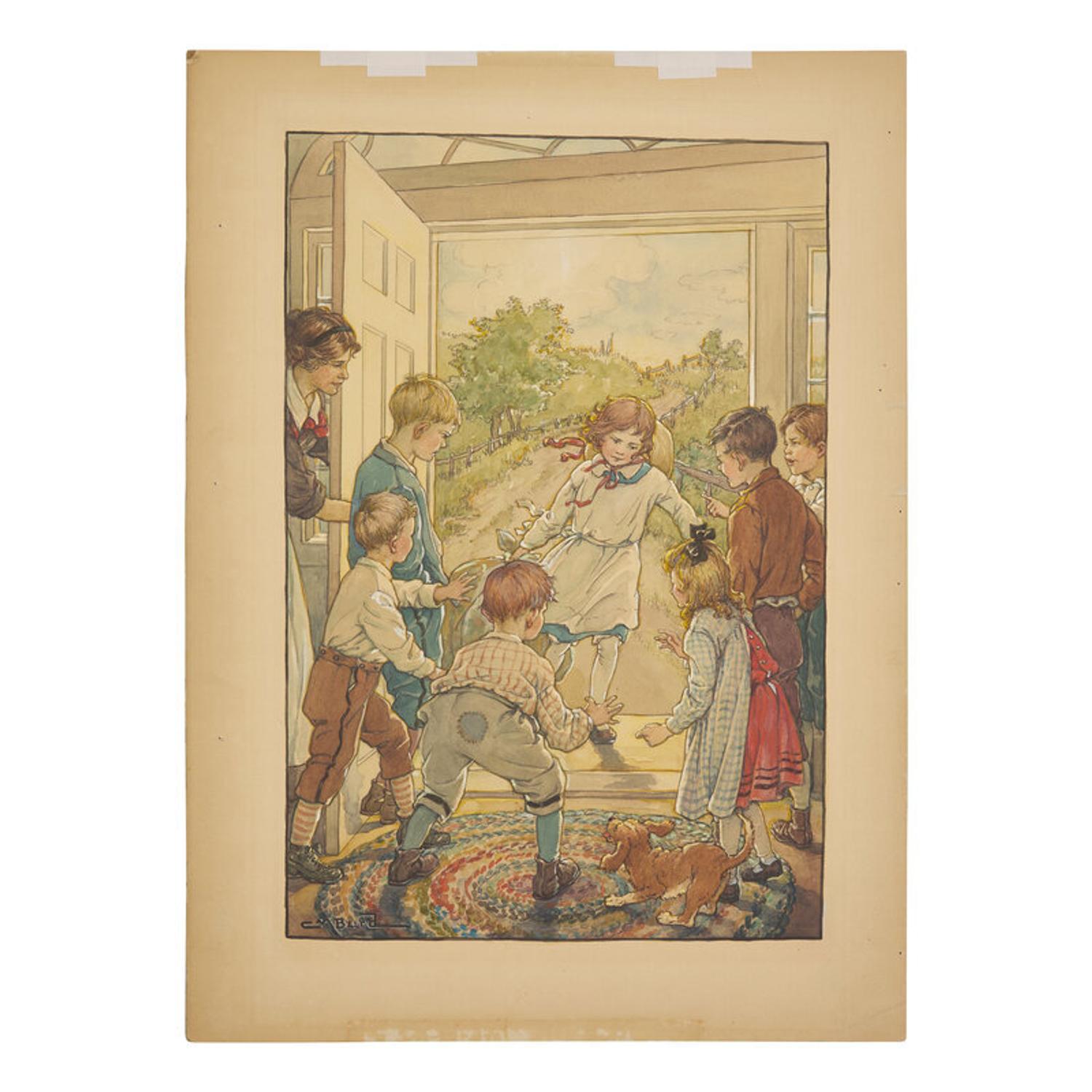 Clara Miller Burd (American, 1873-1933) — Little Men, There Was Miss Nan, 1928