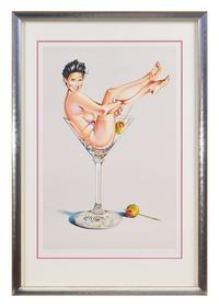 Mel Ramos (American, 1935-2018) — Martini Miss #2 (Courtney Cox) , 2004