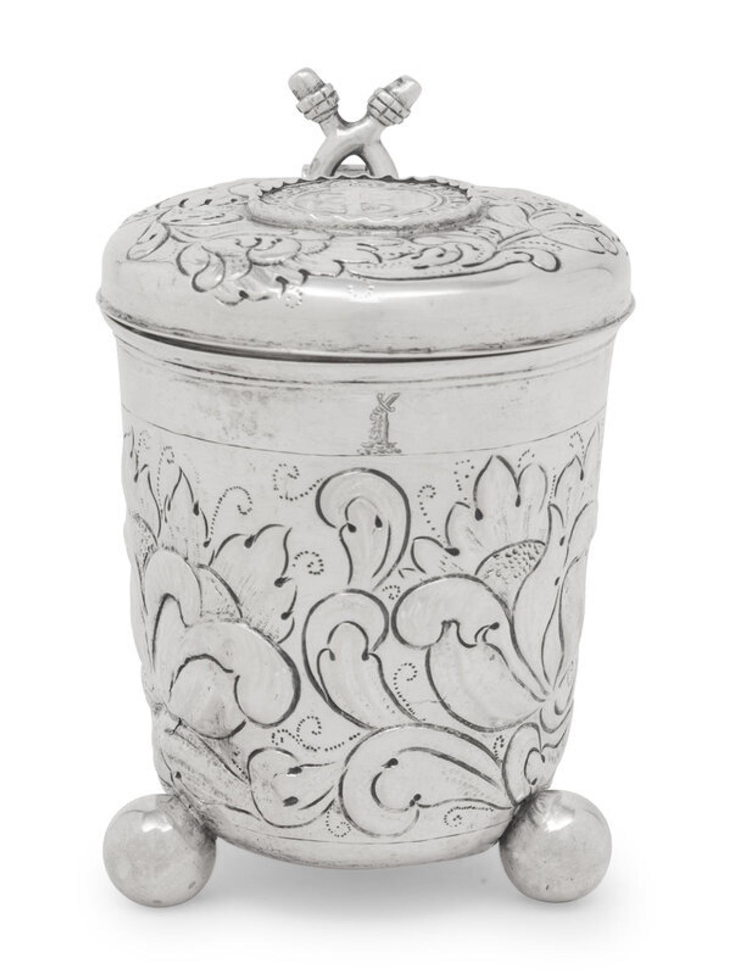A Continental Silver Peg Tankard