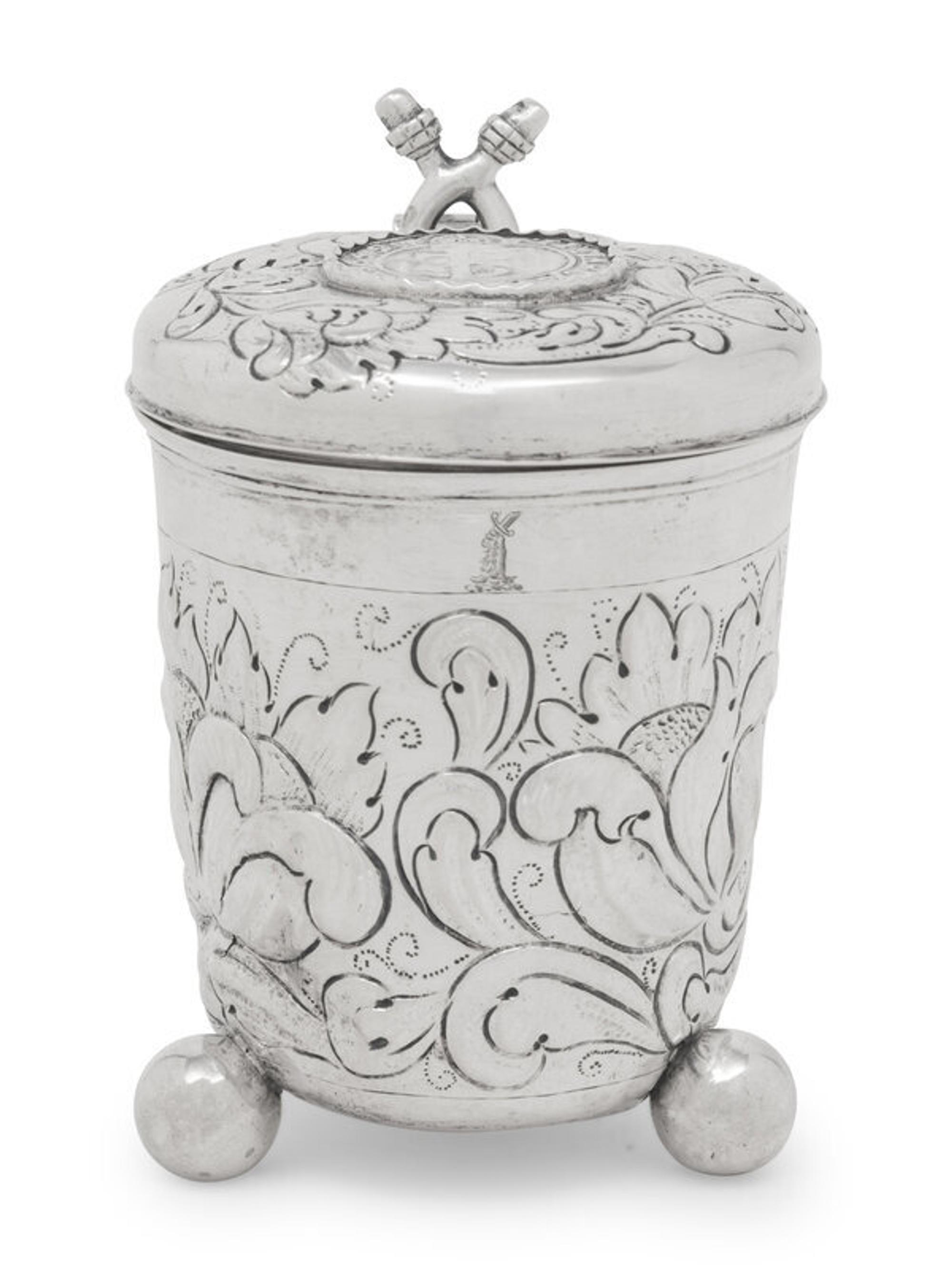 A Continental Silver Peg Tankard