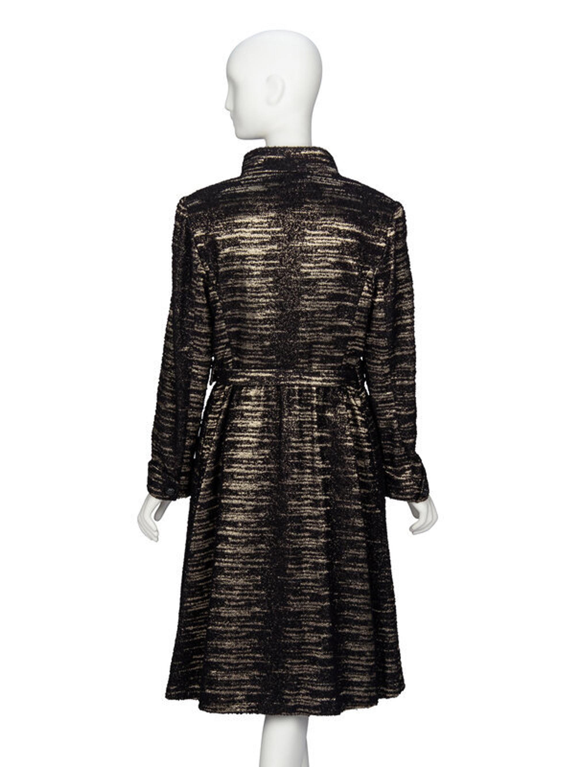 Carolina Herrera, Lamé Tweed Dress Ensemble