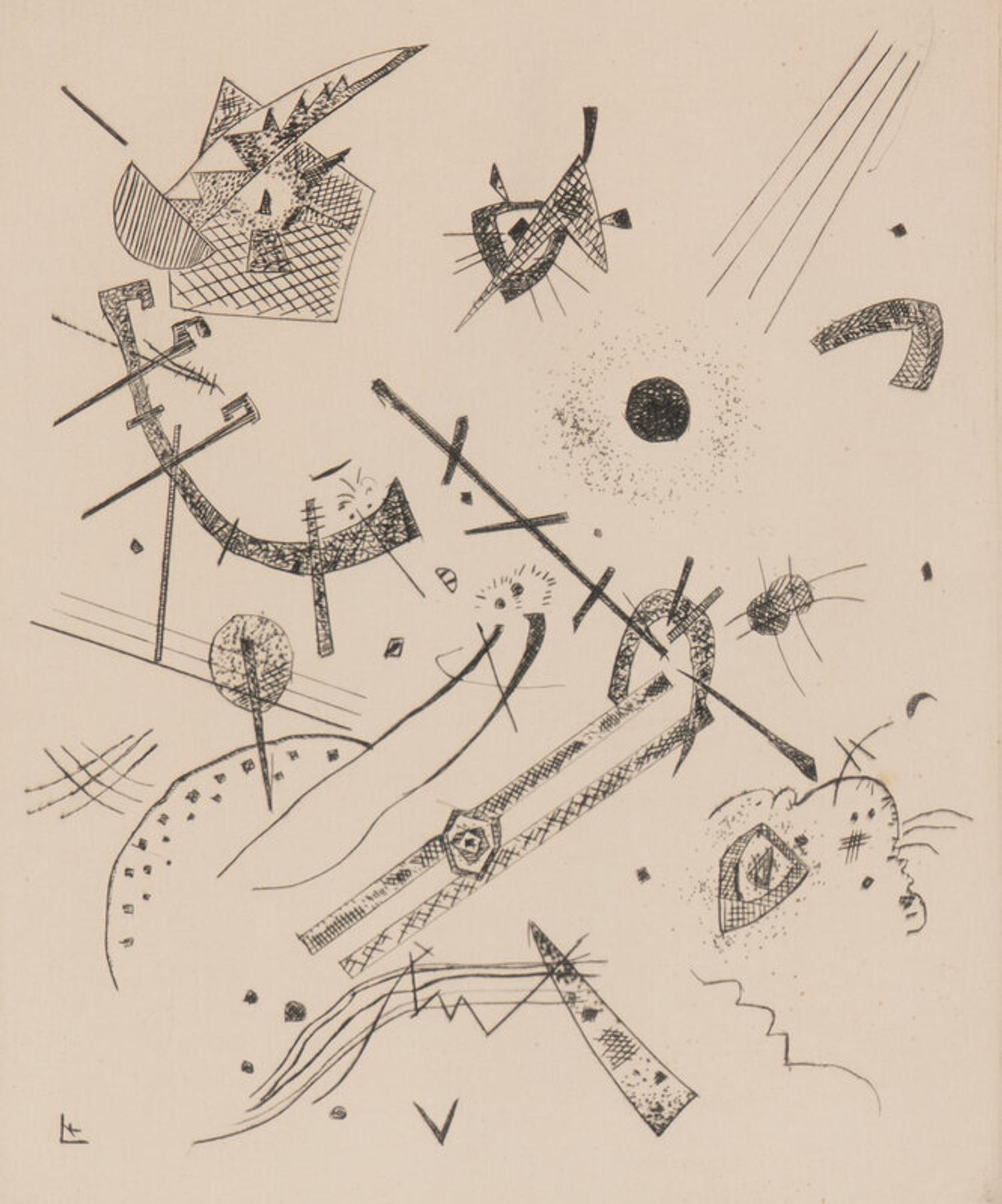 Wassily Kandinsky (Russian, 1866–1944) — Kleine Welten XI (from Kleine Welten ), 1922