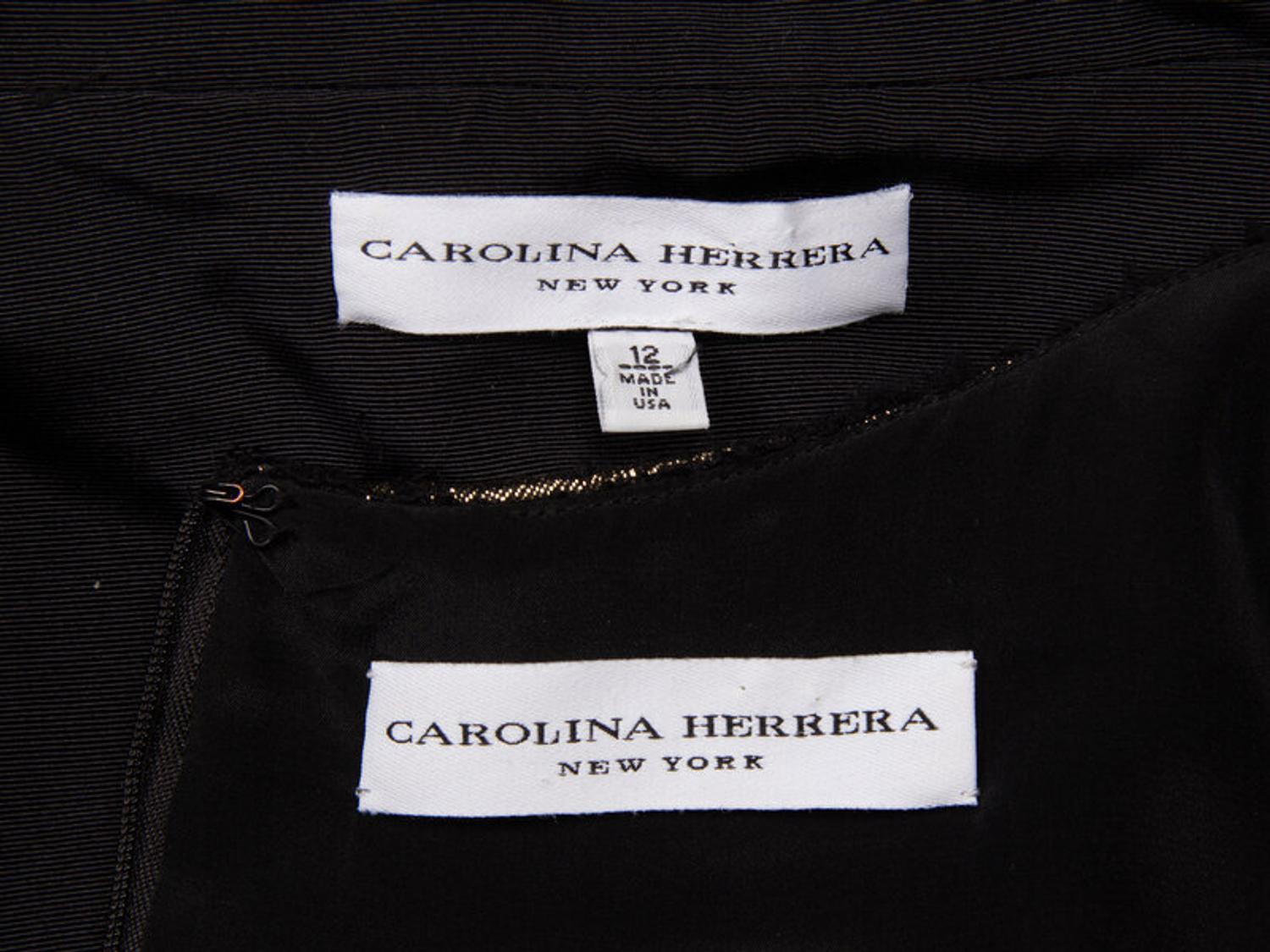 Carolina Herrera, Lamé Tweed Dress Ensemble