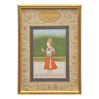 A Portrait of Prince Sayyid Aurangzeb, 18th/19th Century 十八/十九世紀 印度細密畫奧朗則布肖像