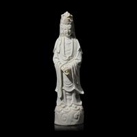 A Chinese Blanc-de-Chine Figure of Guanyin, Late 17th/18th Century 清早期 德化窯觀音