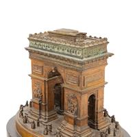 A Grand Tour Patinated Bronze Arc de Triomphe