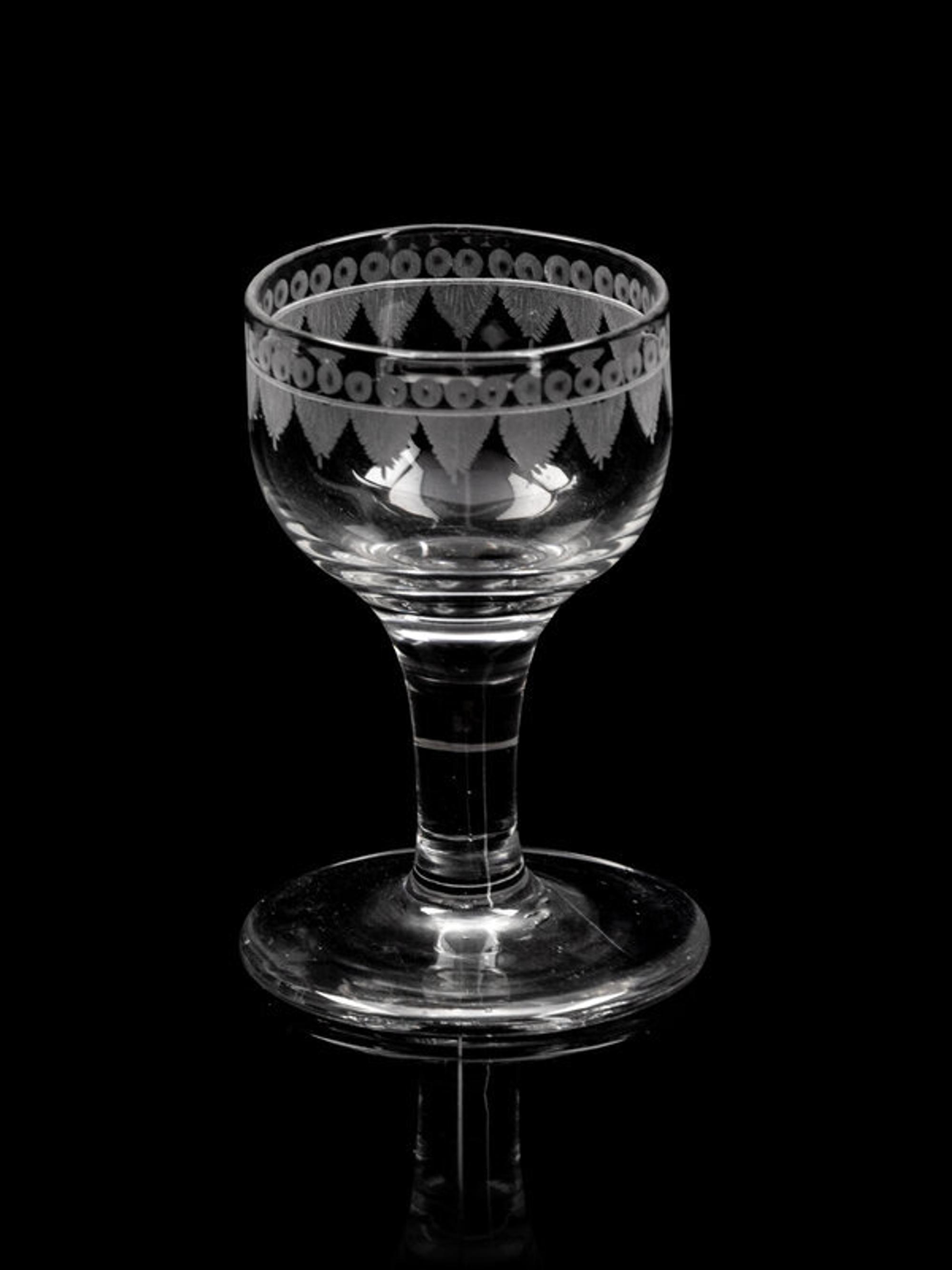 An English Cut Glass Stemware Service