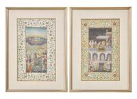 Two Indian Miniature Paintings, 19th Century 十九世紀 印度細密畫兩幅