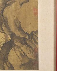 Chinese School, 20th Century 近代 絹本設色錦鷄牡丹圖鏡框