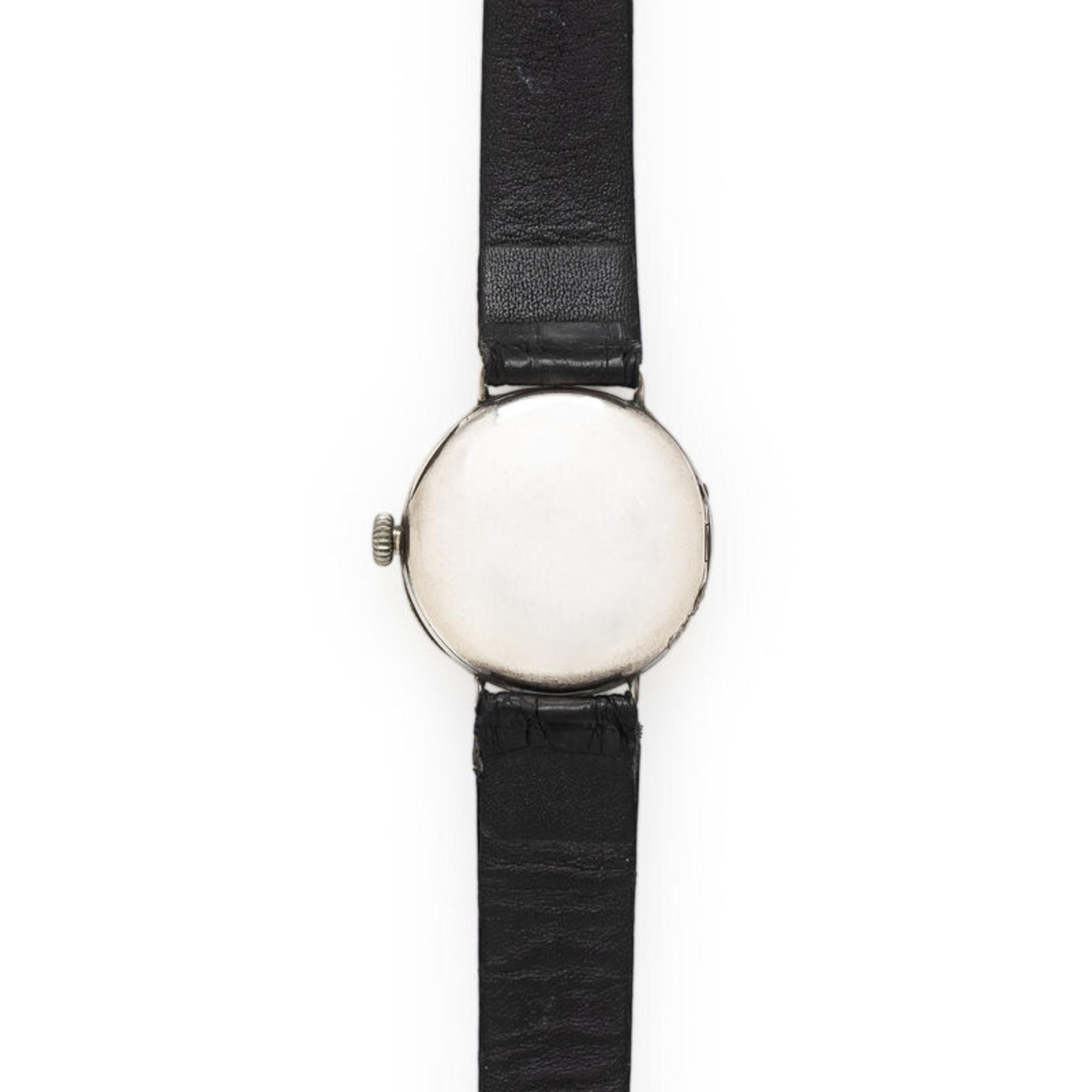 Rolex, Sterling Silver WWII 'Trench' Watch, with Hinged Officer's Case Back