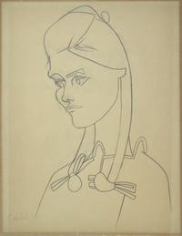 Françoise Gilot (French, 1921-2023) — Portrait de Cecile Miguel , 1951