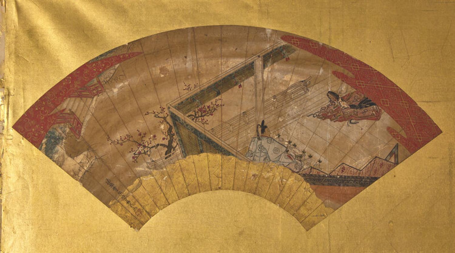 A Japanese Two-Fold Floor Screen, 18th-19th Century