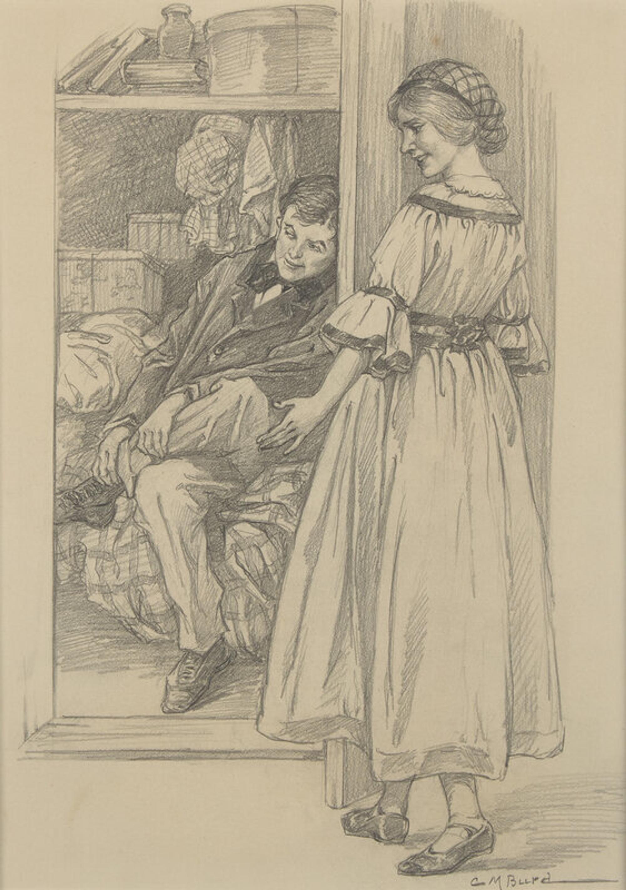 Clara Miller Burd (American, 1873-1933) — Little Women, The Home of "Little Women," 1926 ; Together with Four Other Works (Five Works Total)