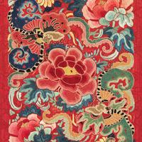 Two Chinese Silk 'Apron' Skirts and a Set of Skirt Ornament, 19th-Early 20th Century 馬面裙兩件及群飾一套