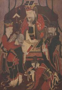 A Korean Painting Depicting a King of Hell, Joseon Dynasty 十五-十九世紀 朝鮮《十王圖》