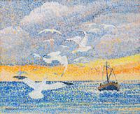 Yvonne Canu (French, 1921-2007) — Les Mouettes